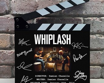Whiplash Autographed Signed Facsimile Clap Board Prop - Iconic Cult Classic Movie Memorabilia Decor