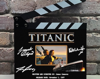 Titanic Autographed Signed Facsimile Clap Board Prop - Iconic Romance & Epic Disaster Movie Memorabilia Decor