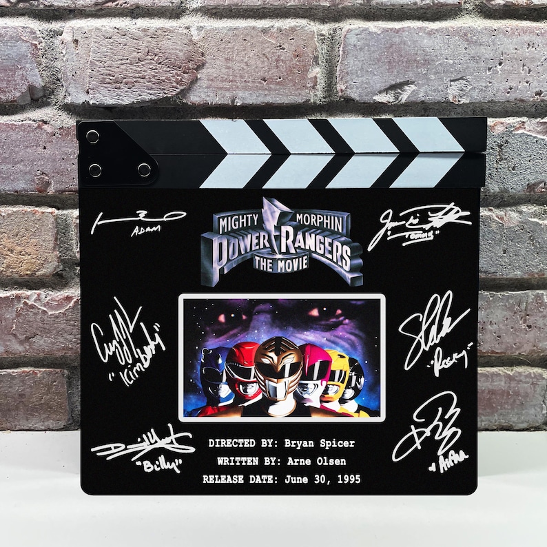 Mighty Morphin Power Rangers Autographed Signed Facsimile Clap Board ...