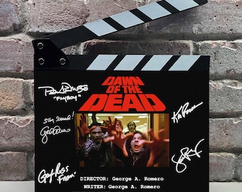 Dawn of the Dead signierte Faksimile Clap Board Prop - kultige Zombie Horrorfilm Erinnerungsstücke Dekor