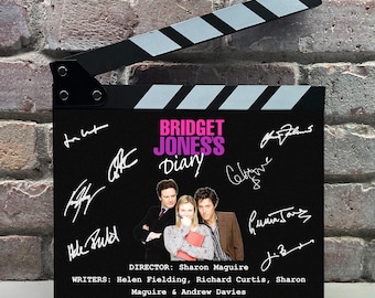 Bridget Jones's Diary (2001) Autographed Signed Facsimile Movie Clap Board Prop - Sharon Maguire Renee Zellweger Rom Com Memorabilia Decor