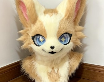 Fursuit Head, Cosplay Fursuit, Plush Kemono Fursuit Helmet,Fursuit Accessories , Fantasy Creature,Kigurumi Mask, Furry Gifts,Halloween Party