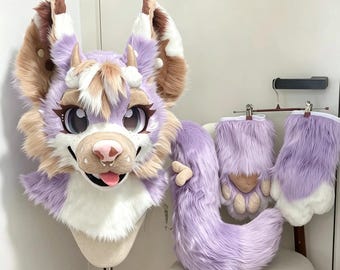 Fursuit Head, Cosplay Fursuit,Christmas Furry Gifts,Cute Fursuit,Cheap Furry Head,Cute Animal Cosplay Costume,Halloween Party,Kigurumi Mask
