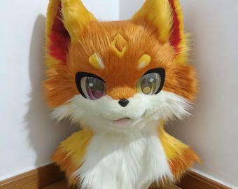 Fursuit Head, Cosplay Fursuit,Christmas Furry Gifts,Cute Fursuit,Cheap Furry Head,Cute Animal Cosplay Costume,Halloween Party,Kigurumi Mask