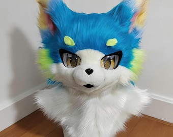 Fursuit Head,Fantasy Creature,Halloween Party,Furry Ears,Fursuit Accessories,Fursuit,Furry Conventions,,Christmas Furry Gifts,Kigurumi Mask