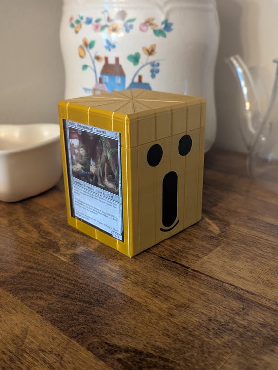 Final Fantasy Gold Cactuar Commander Display Deck Box. Holds 100+ Sleeved  Cards for MTG, Pokemon, Etc. - Etsy