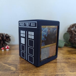police box card sleeves RFID Leather Design Card Sleeves | 16‑Pack Credit Card Covers