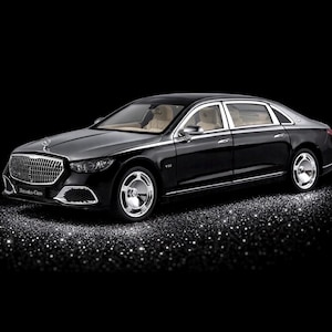 Maybach S-Klasse Luxus-Spielzeugauto für Kinder, hochwertige Diecast-Limousine mit Fernbedienung, Sound und Lichteffekten, detailliertem Interieur, Sammlermodell