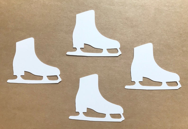 30 Ice Skate Die Cuts Ice Skate Cutouts Figure Skate Die Etsy UK