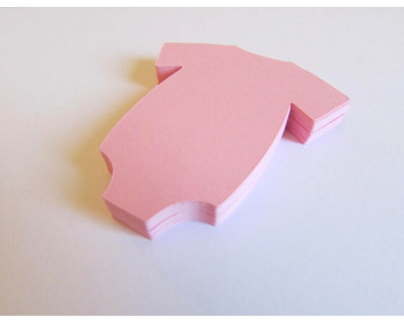 30 Baby Onesie Die Cuts Baby Gift Tags Baby Onesie Cut Out Etsy