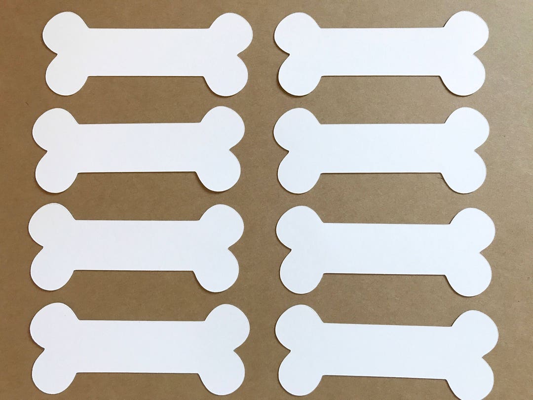 30 Dog Bone Die Cuts, Dog Bone Cut Outs, 3 3/4 Etsy