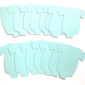 25 Baby Onesie Die Cuts, Baby Gift Tags, Baby Onesie Cut Out, Baby Onesie Cutouts,  Baby Shower Die Cuts, 3&quot; or 4&quot; tall
