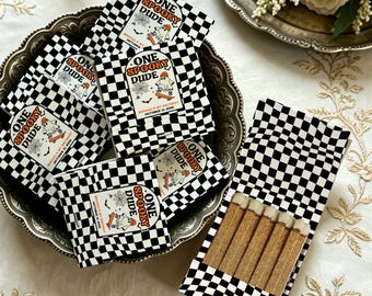 Personalized Halloween Matchbook Favors, Spooky Dude 1st Birthday Matches, Custom Ghost Party Favors, First Birthday Celebration Gifts
