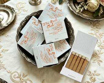 Personalized Bachelorette Matchbooks, The Bach Club Beach Party Favors, Custom Coastal Matches for Bridal Showers and Wedding Guests