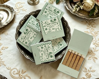 Personalized Camp Matchbook, Summer Camp Wedding Favor Matches, Custom Camping Party Matchbox, Camp Bachelorette Favor, Rustic Wedding Decor