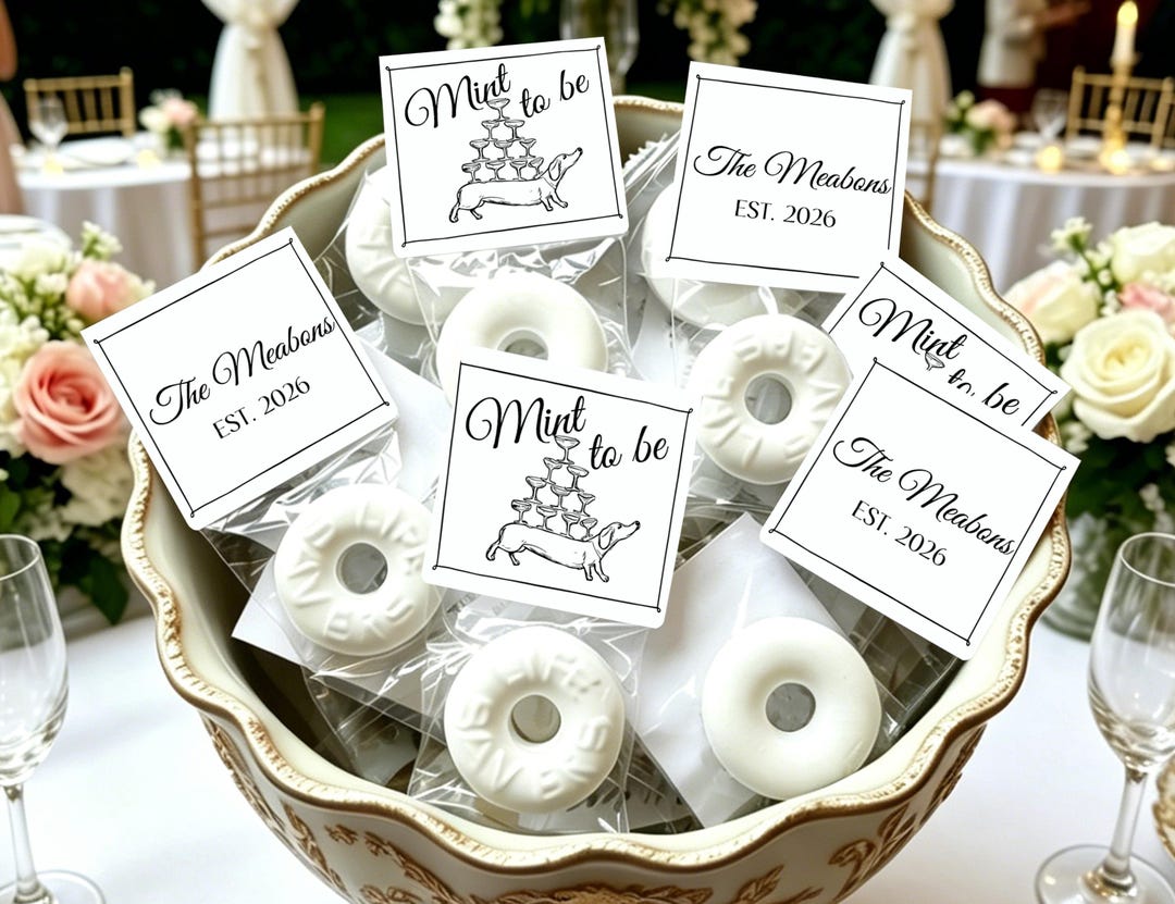 Mint to Be Wedding Favors, Personalized Mint Candy Favors, Custom ...