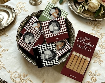Personalized Perfect Match Matchbook, Custom Wedding Matches, Bridal Shower, Engagement Party Favor, Rehearsal Dinner Keepsakes, Guest Gifts