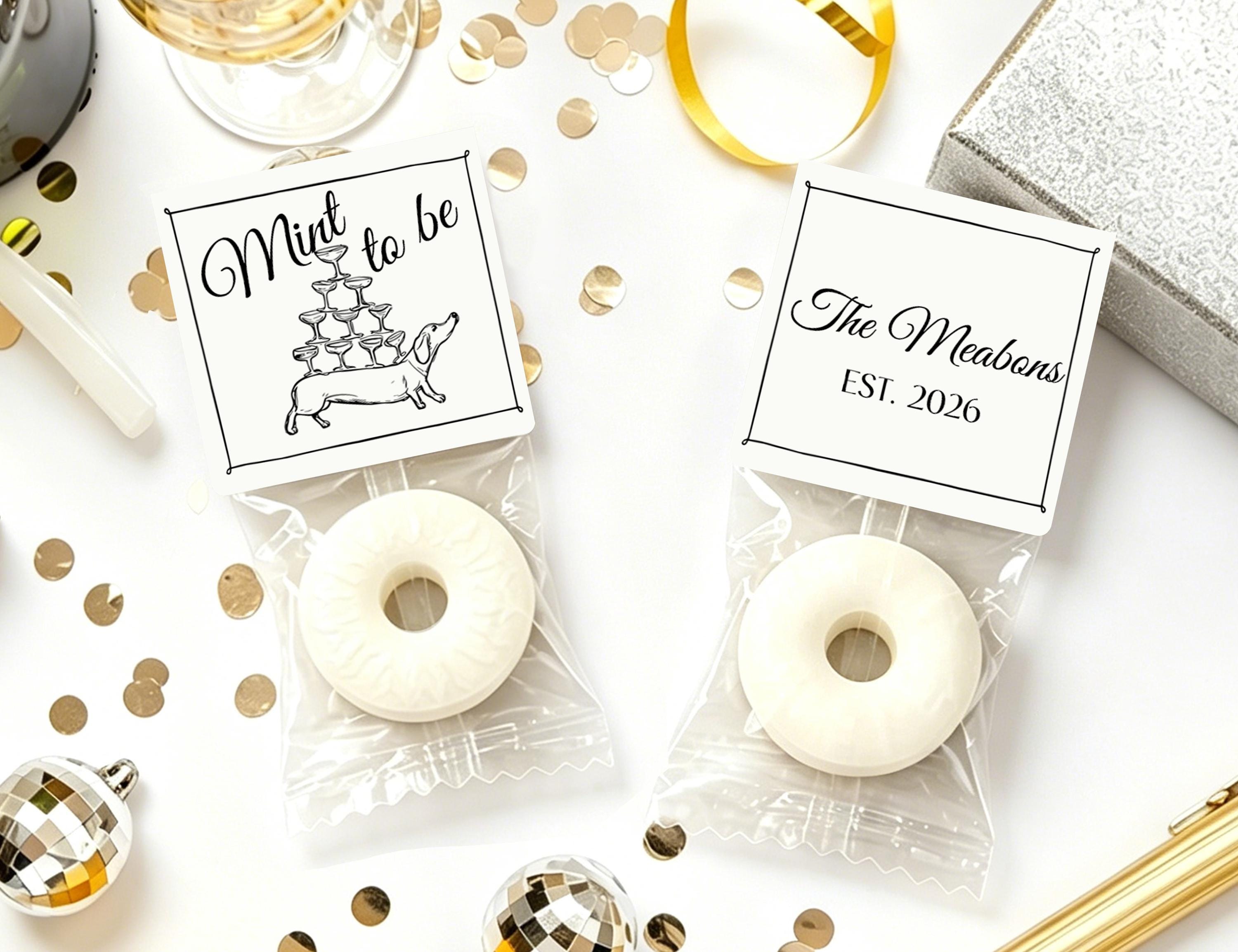 Mint to Be Wedding Favors, Personalized Mint Candy Favors, Custom ...
