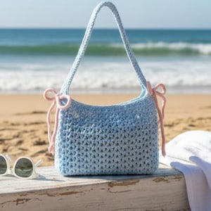 Crochet Shoulder Bag Pattern – Beginner Friendly Textured Purse Tutorial (PDF Download)