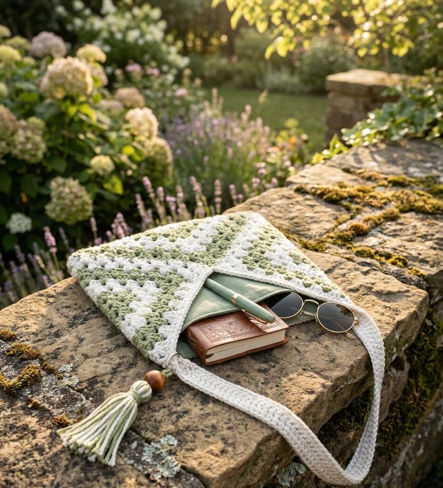 Boho Granny Square Bag Crochet Pattern | PDF Tutorial | Shoulder Bag ...