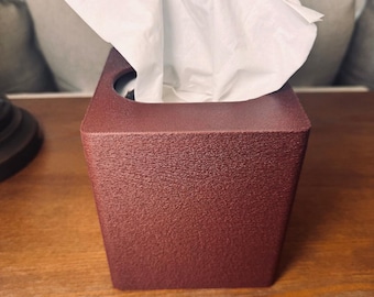 Pokrowiec na pudełko na chusteczki – włókno drzewne w kolorze palisandru brązowego