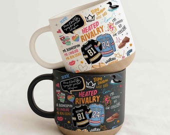 We Didn’t Even Kiss Hollander Rozanov Mug, Heated Rivalry LGBT Hockey Romance Cup, Hollanov Fan Gift, BookTok Pottery Mug