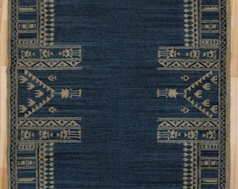 Handwoven Vintage Boho Rugs | Kilim Scandinavian Handmade Neutral Rugs | Moroccan Area Nordic Flatweave Wool Rugs | Accent Bohemian Rugs