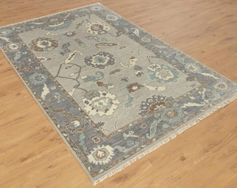 9x12 Turkish Oushak Rugs | Washable Persian Oriental Wool Rugs Modern Oushak Vintage Area Hand knotted Rugs | Turkish Handmade Rugs 1118961
