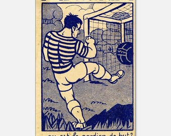 Poster vintage di calcio - Stampe classiche su carta opaca per appassionati di sport - disponibili in tre formati