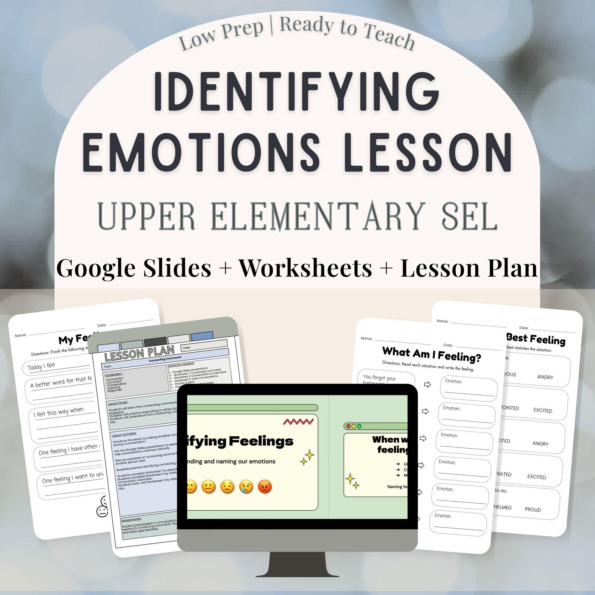 Identifying Feelings SEL Lesson | Emotions Lesson | Upper Elementary ...