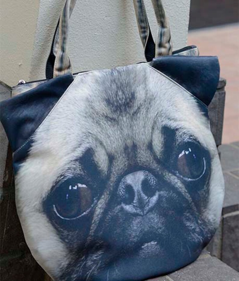 Pug Dog Bag Dog Purse Dog Shoulder Bag Dog Tote Bag Dog Etsy