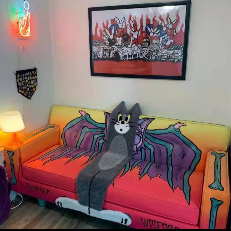 Carpet Tom and Jerry Rug Tom Rug Flat Cat Rugs for Stairs Etsy Canada