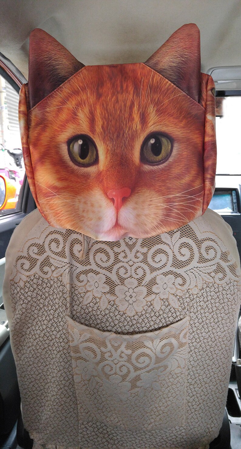 Car headrest cover cat headrest cover pet headrest cover Etsy
