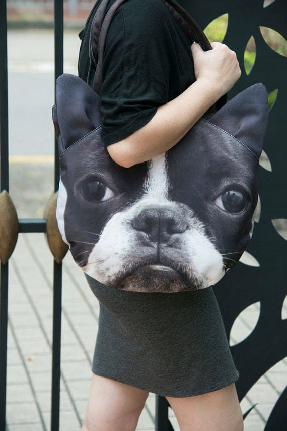 Boston Terrier Dog Purse Dog Lover Bag Dog Tote Bag Dog Etsy