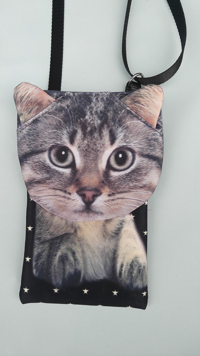 Tabby cat cross body phone case cat bag smartphone bag Etsy