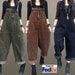 Wide Leg Corduroy Overalls For Women/Casual Jumpsuit/Winter and Spring Jumpsuit,P-6,this item use FedEx Express 