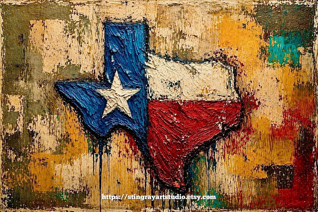 641 Texas Abstract (digital Download) - Etsy