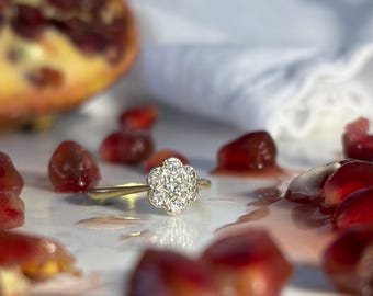 En diamantring från tidigt 1900-tal