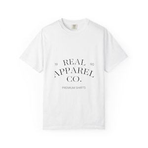 Camiseta com o logotipo da Real Apparel Co. | Camiseta com estampa vintage