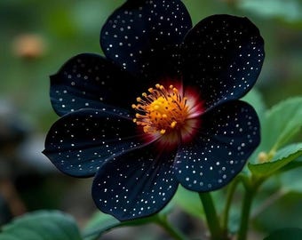 Zwarte petunia – zeldzame donkere jaarlijkse bloei voor in de tuin, hangende manden (erfstuk zonder genetisch gemodificeerde organismen)
