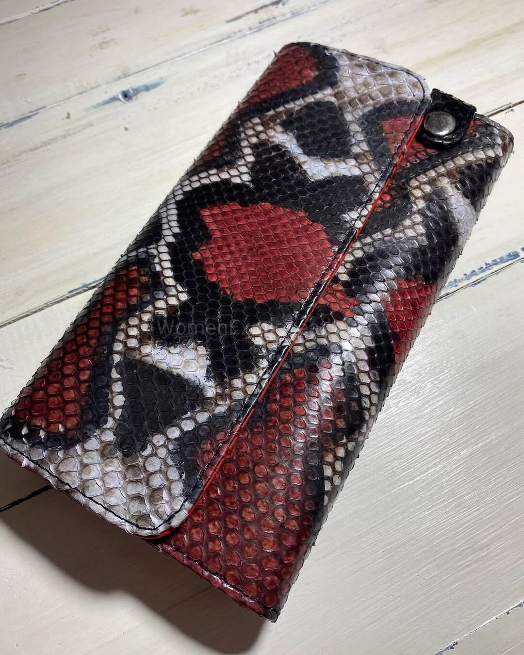 Python Cowboy Wallets Python Red Wallets | Handmade Real Skin Clutchs | Limited Purse - Etsy