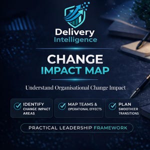Change Impact Map | Change Leadership Tool | Stakeholder Impact Assessment | Programme & Transformation Planning  | Instant Digital Download