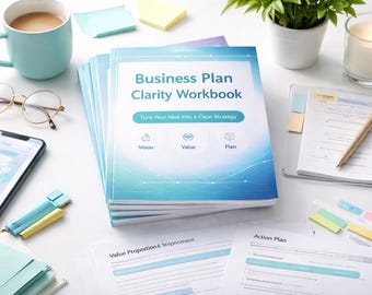 事業計画テンプレート｜エグゼクティブサマリーワークブック｜スタートアップ明確化ツール｜創業者向け戦略プランナー｜デジタルダウンロード