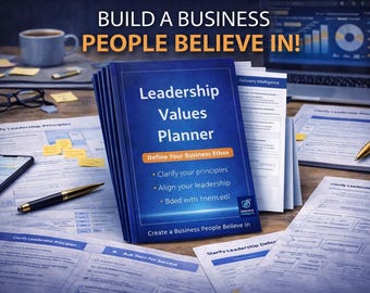 リーダーシップ価値プランナー｜企業倫理テンプレート｜スタートアップ文化ワークブック｜創業者戦略ガイド｜企業ビジョンツール