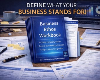 ビジネス倫理ワークブック｜企業価値テンプレート｜リーダーシップフレームワークプランナー｜スタートアップカルチャーガイド｜創業者戦略ツール