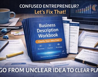 スタートアップビジネステンプレート｜ビジネス概要ワークブック｜アイデアを素早く明確化｜起業家向けビジネスプランツール