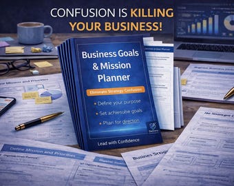 ビジネス目標とミッションプランナー｜不明確な戦略を修正｜ビジョンと方向性ワークブック｜スタートアップ計画ツール｜創業者向けガイド（PDF）