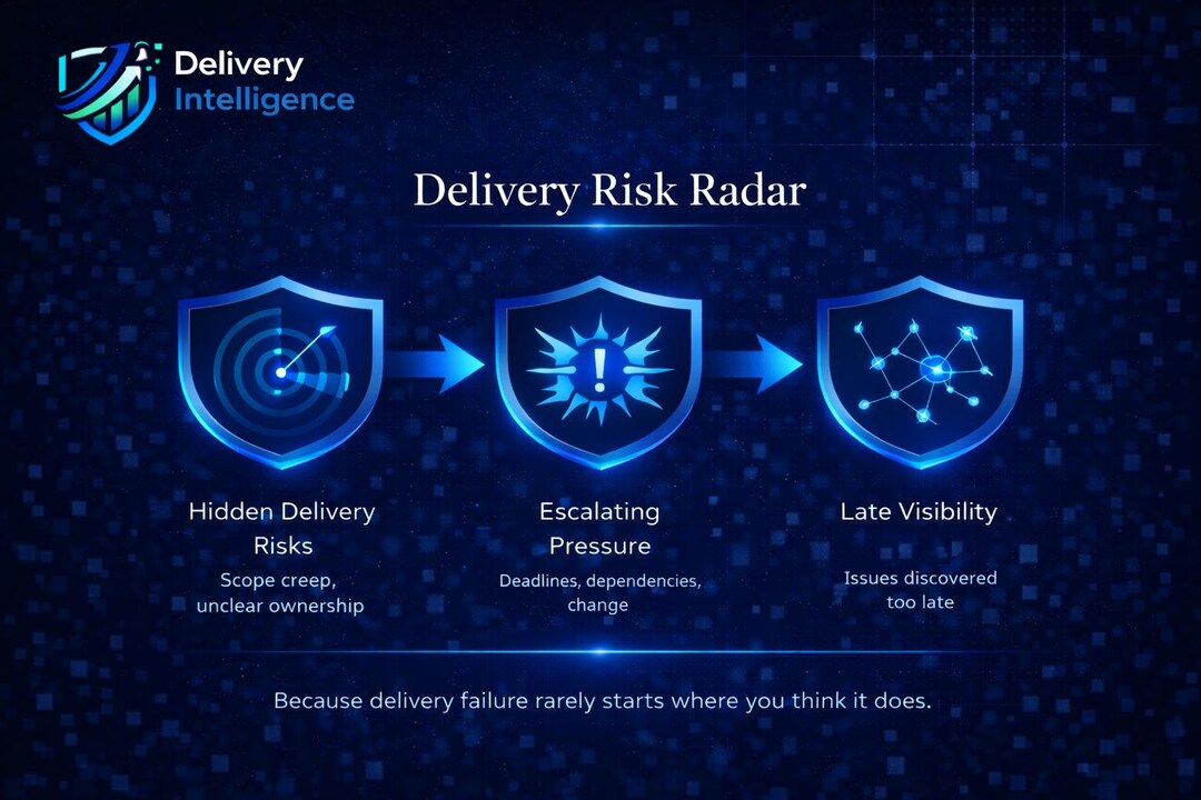 Project Delivery Risk Framework Project Risk Assessment Tool | Delivery Risk Radar | Project Management ...
