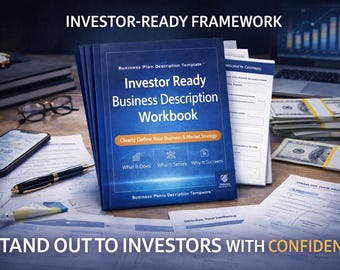 事業計画書テンプレート｜投資家向けワークブック｜スタートアップ戦略フレームワーク｜創業者向け計画ツール