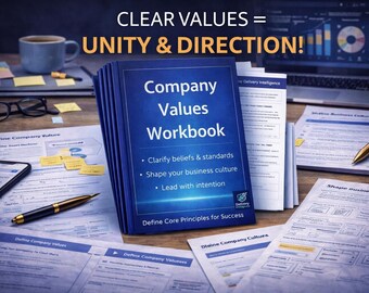 企業価値ワークブック｜企業文化テンプレート｜リーダーシップ戦略プランナー｜スタートアップ企業理念フレームワーク｜創業者向け計画ツール